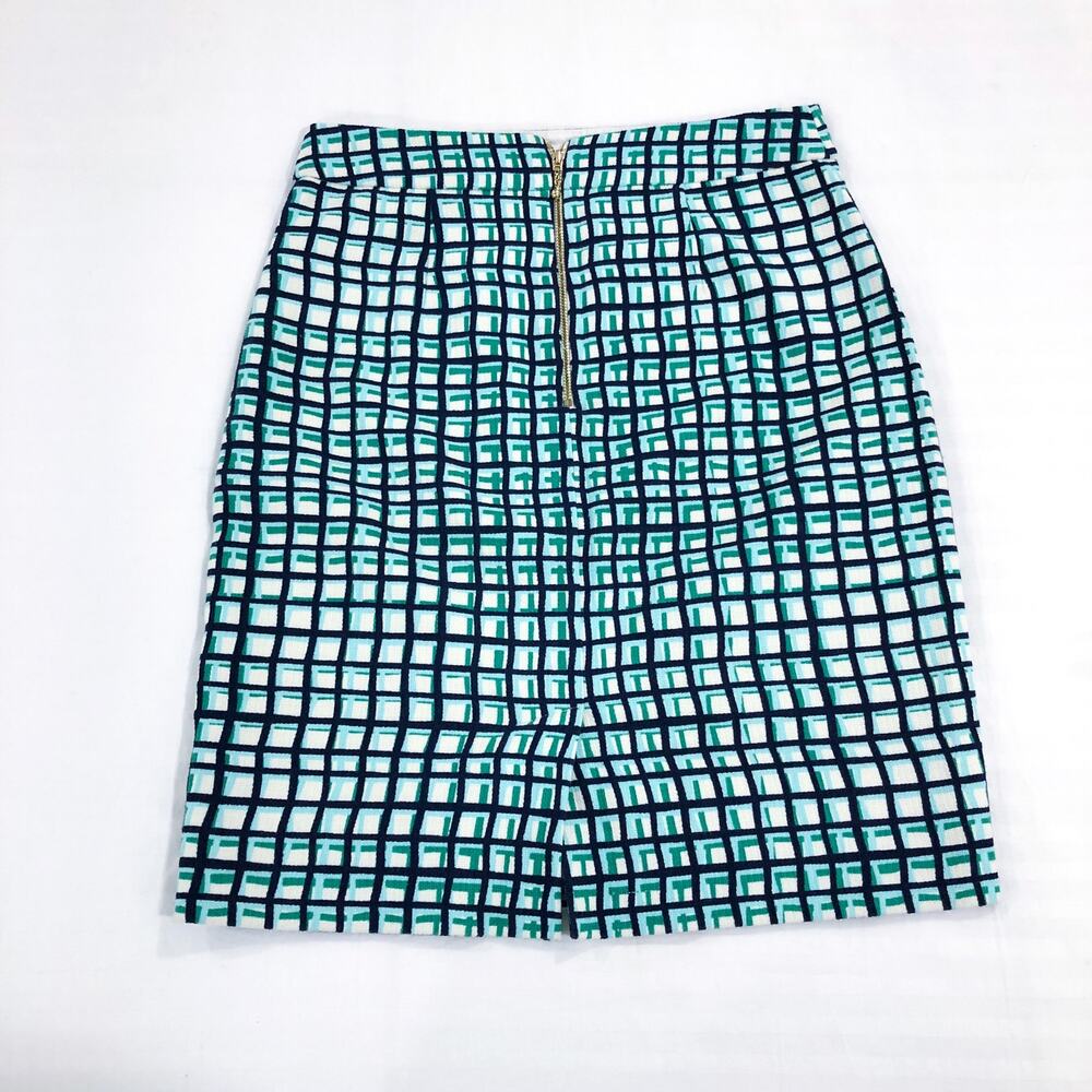 Kate Spade Judy Check Plaid Pencil Skirt Size 0 - Picture 4 of 12